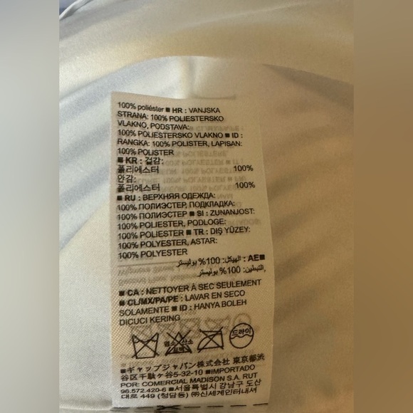 Banana Republic One Shoulder Blue/White Stripe Satin Fit & Flare Dress 8 - Picture 6 of 7